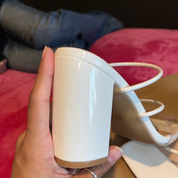 Beautiful white block heel - Picture 4 of 5